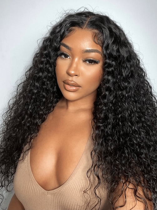 UNice 7x5 Bye-Bye Knots™ Wig Quick Glueless & HD Lace Wet & Wavy Water Wave Invisible Knots With Invisi Drawstring With Baby Hair
