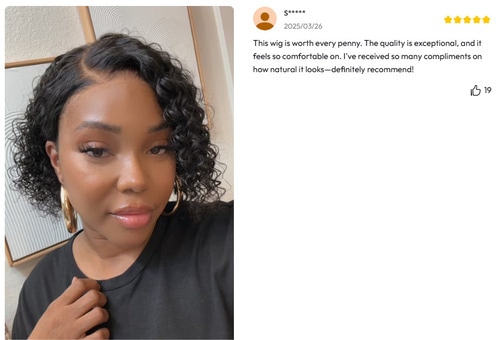 curly bob wig