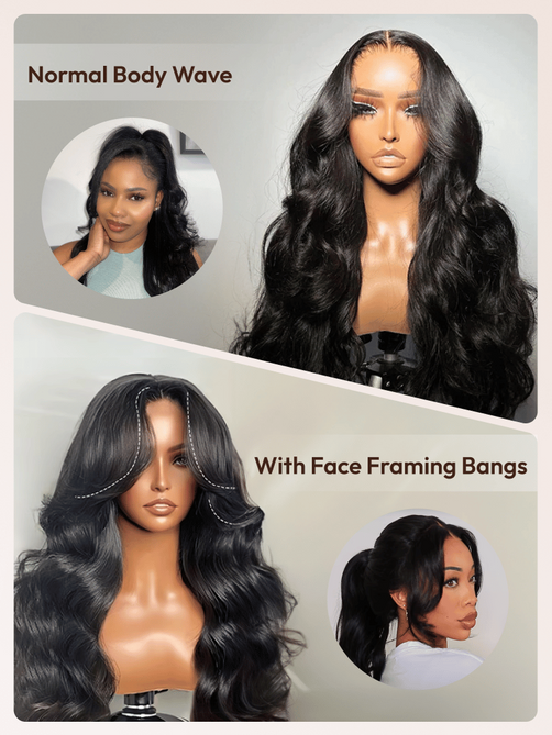 UNice 13x4 Pre-Everything™ Transparent Lace & HD Lace Front Pull And Go 3D Body Wave Wig Real Ear To Ear With Invisi Drawstring Wig