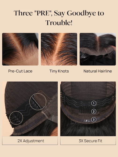 7x5 Bye-Bye Knots Wig Glueless Lace Honey Blonde Body Wave Wig With Bleached Knots