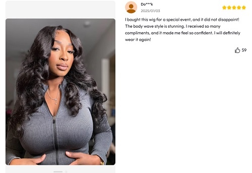 UNice HD BlendAway Lace Closure Body Wave Wig Customer Review