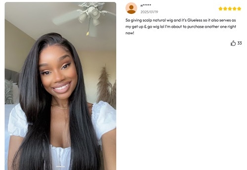 UNice HD BlendAway Lace Closure Yaki Wig Customer Review
