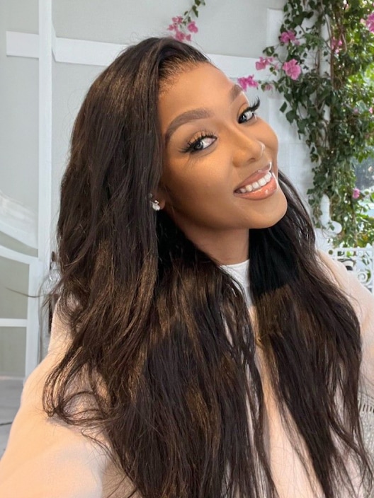 UNice Bye Bye Knots™ Wig 7x5 Glueless Lace Black Yaki Straight Wig With Elastic Drawstring 360 Cozy Hug