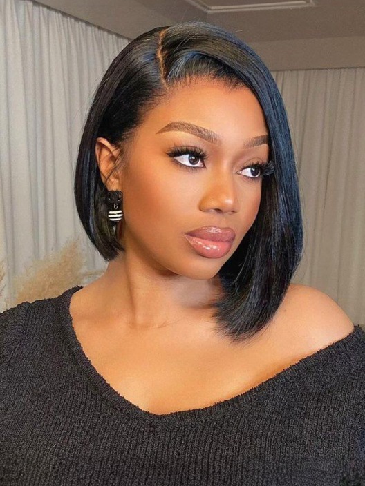ByeBye Knots Wig 7x5 Put On And Go Glueless Lace Bleached Knots Bob Wig 150% Density