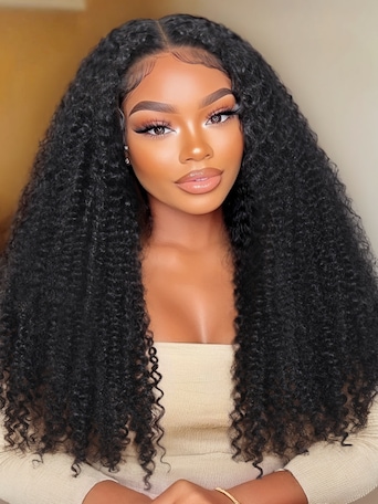UNice Bye-Bye Knots 7x5 Lace Soft Kinky Curly Wig With Invisi Drawstring