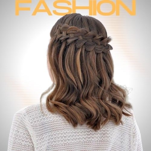 Waterfall Braid Short Hair