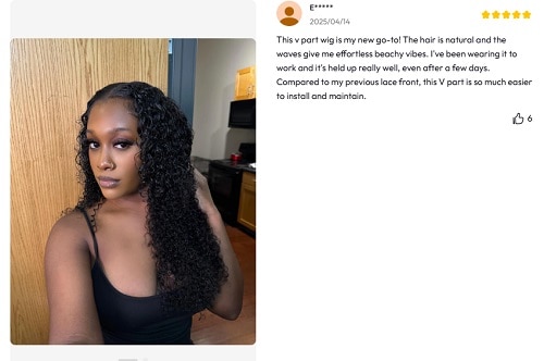 UNice EasiContour V Part Wig Kinky Curly Wig Review