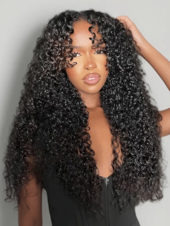 UNice Bye-Bye Knots 7x5 Lace Soft Kinky Curly Wig With Invisi Drawstring