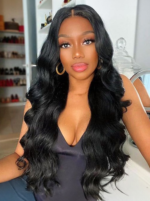 7x5 Bye-Bye Knots Body Wave Wig Pre Cut Lace Pre Plucked Hairline Put On and Go 150% Density Wig