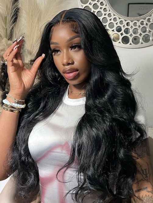 HD Real Scalp™ 13x4 Invisible Lace Frontal Loose Wave Wig with Face Framing Curtain Bangs
