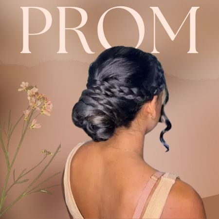 Prom Hairstyle Low Bun
