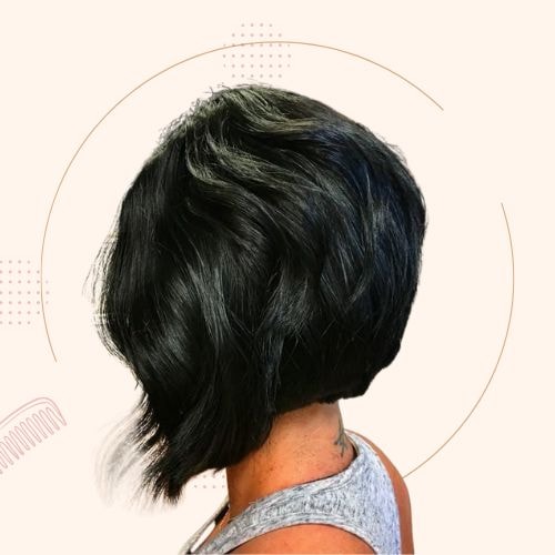 Graduated Bob for Wavy Hair