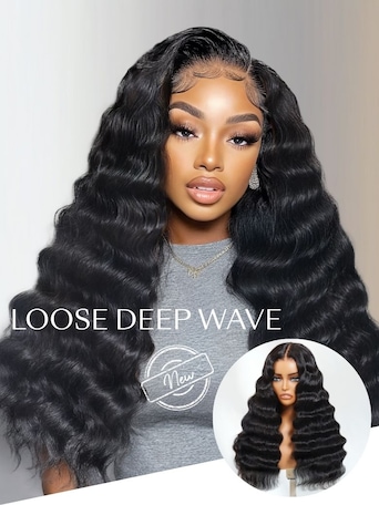UNice 13x4 Pre-Everything™ Lace Frontal Natural Black Loose Deep Wave Wig