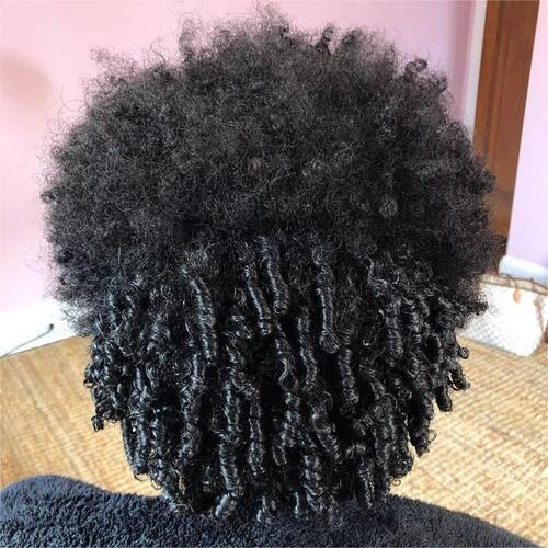 finger coils before and after