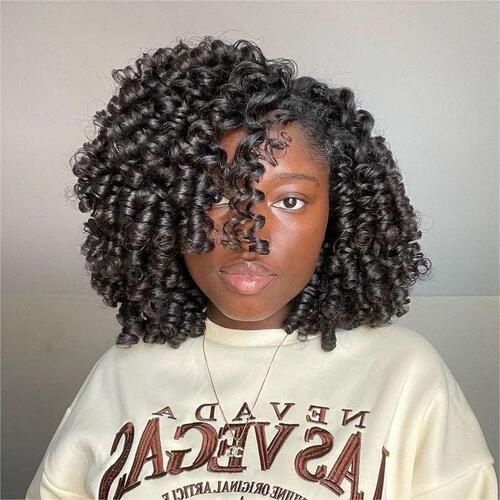 Loose Finger Coils on Natural Hair
