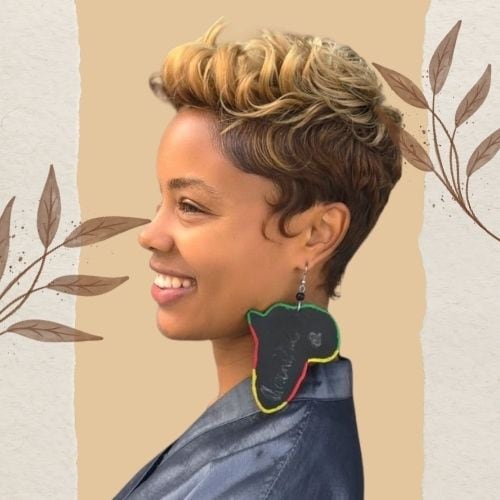 Pompadour Curly Hairstyle
