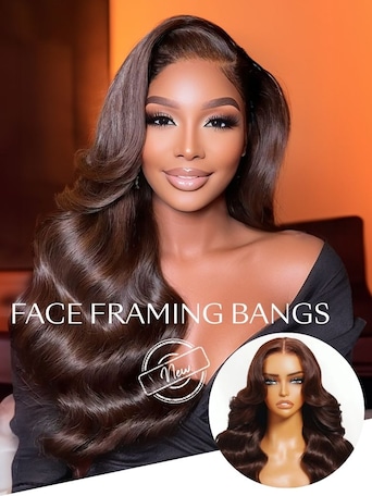 UNice 13x4 Pre-Everything™ Lace Frontal Dark Auburn Loose Wave Wig with Face Framing Layers