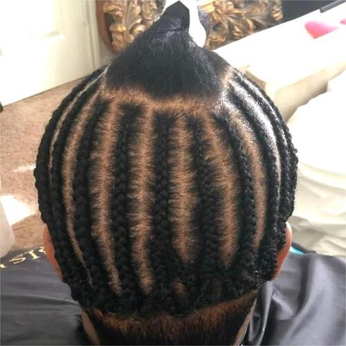 Sew In Braid Pattern with Leave Out
