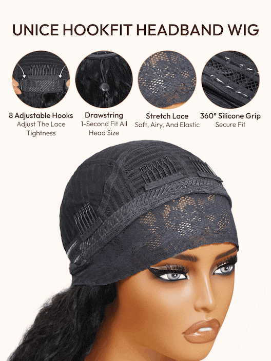 unice headband wig