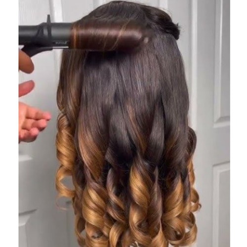 Heat Styling with a Curling Wand