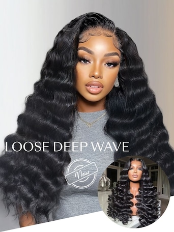 UNice 13x4 Pre-Everything™ Lace Frontal Natural Black Loose Deep Wave Wig