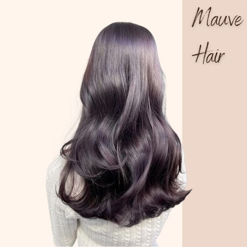 Mauve Brunette Hair
