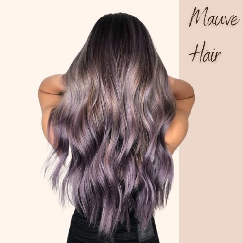 Mauve Metallic Hair Color