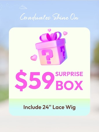 UNICE $59 Surprise Box Win 24 Inch Bye-Bye knots Wig Value $199-$299