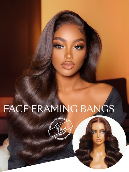 UNice 13x4 Pre-Everything™ Lace Frontal Dark Auburn Loose Wave Wig with Face Framing Layers