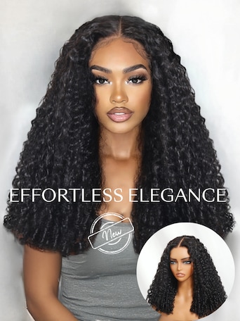 UNice Bye-Bye Knots 7x5 Lace Water Wave Wig With Twist Out Ends
