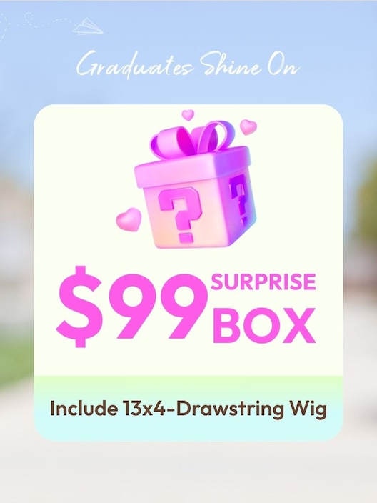 UNICE $59 Surprise Box Win 24 Inch Bye-Bye knots Wig Value $159-$219