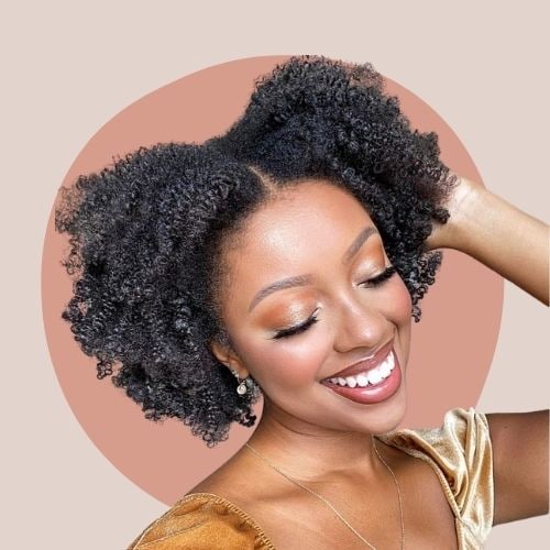 Middle Part Natural Hairstyles