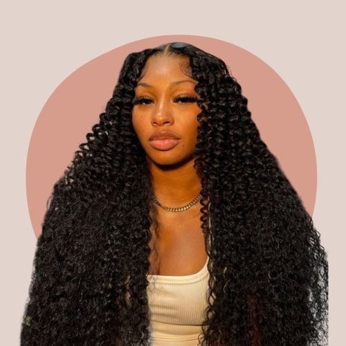 Curly Middle Part Hairstyles