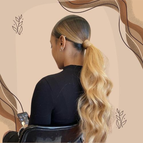 Low Ponytail with Weave