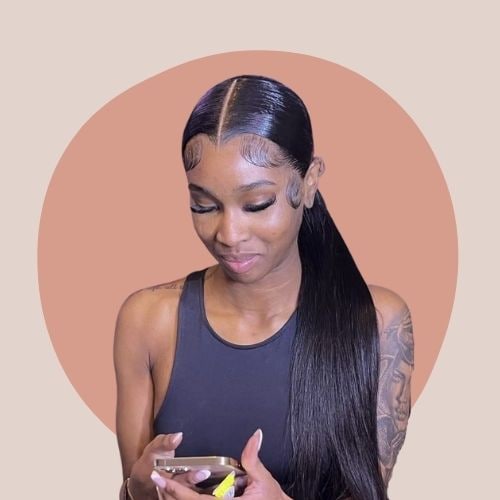 Middle Part Ponytail Hairstyles