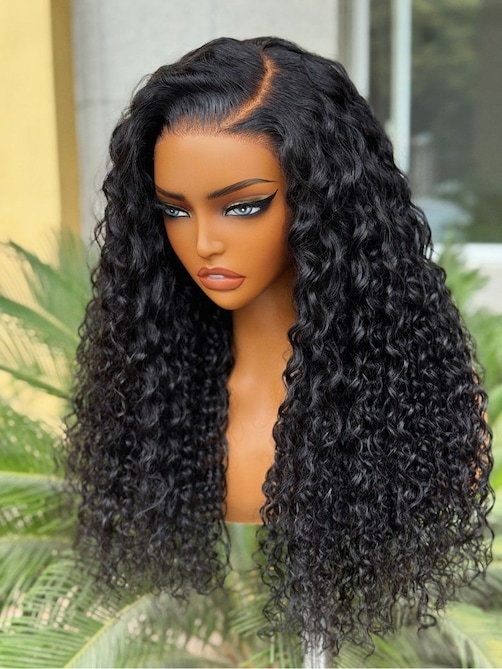 UNice 13x4 Pre-Everything™ Lace Frontal Natural Black Water Wave Curly Wig