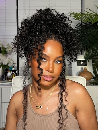 UNice EasiContour™ V Part Minimal Glueless Curly Glueless Wig With Invisi Drawstring 100% Human Hair 150% Density
