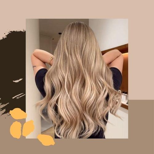 Champagne Beige Blonde Hair