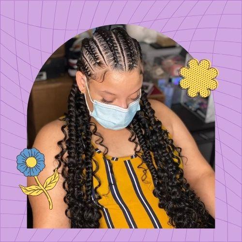 Straight Back Feed-In Braids
