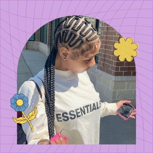 Straight Back Zig Zag Braids