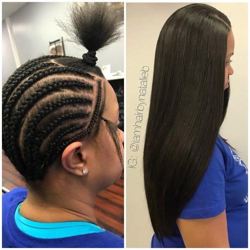 how to do hair weave sew in