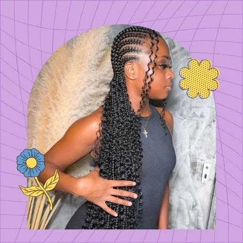 Straight Back Goddess Braids