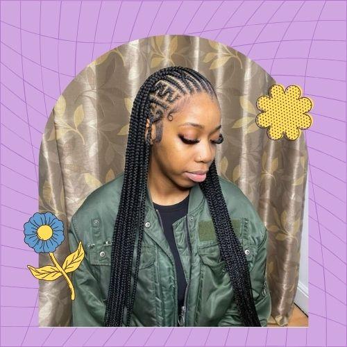 Straight Back Stitch Braids