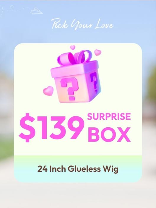 UNICE $59 Surprise Box Win 24 Inch Bye-Bye knots Wig Value $159-$219