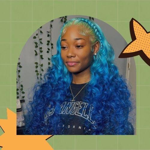 Blue and Teal Ombre Hair