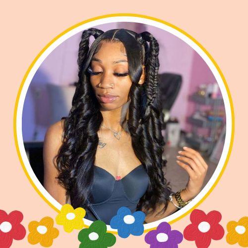 Half Braided Pigtails