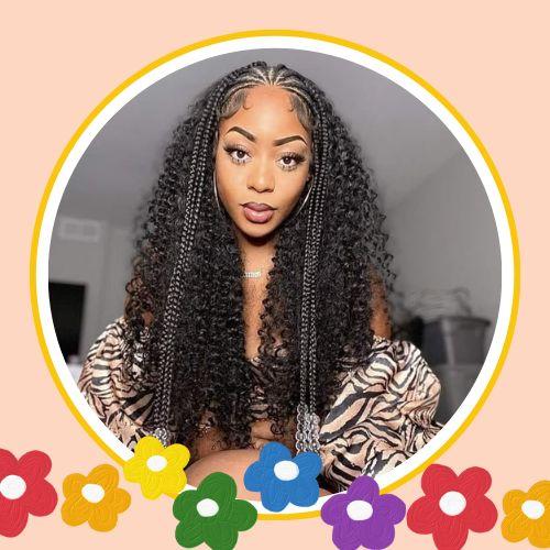 Half Braids Half Sew-In
