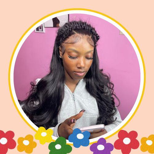 Braided Crown Half Up