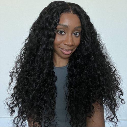 UNice 24 Inch Bouncy Water Wave Curly Wig