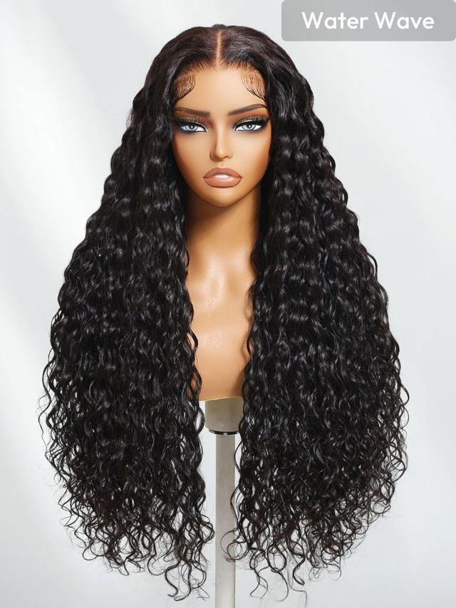 7x5 Drawstring Bye-Bye Knots™ Wig Quick Glueless Wet & Wavy Water Wave Invisible Knots Wig